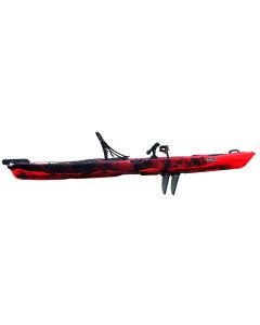 FishMaster Elite4 Pedal Kayak-Red-Black